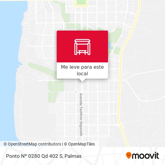 Ponto Nº 0280 Qd 402 S mapa