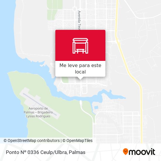 Ponto Nº 0336 Ceulp/Ulbra mapa
