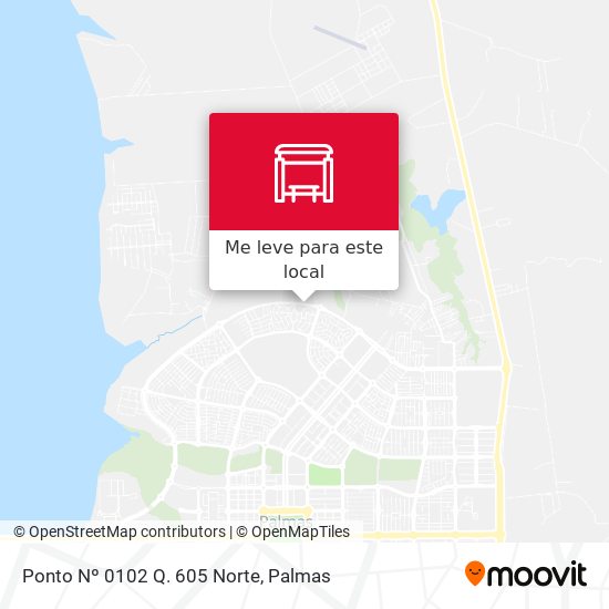 Ponto Nº 0102 Q. 605 Norte mapa