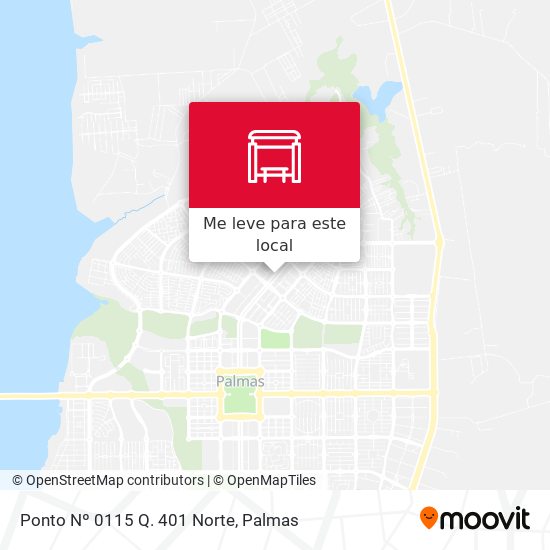 Ponto Nº 0115 Q. 401 Norte mapa