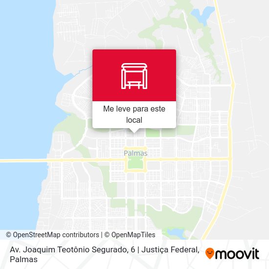 Av. Joaquim Teotônio Segurado, 6 | Justiça Federal mapa