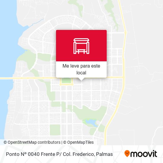 Ponto Nº 0040 Frente P/ Col. Frederico mapa