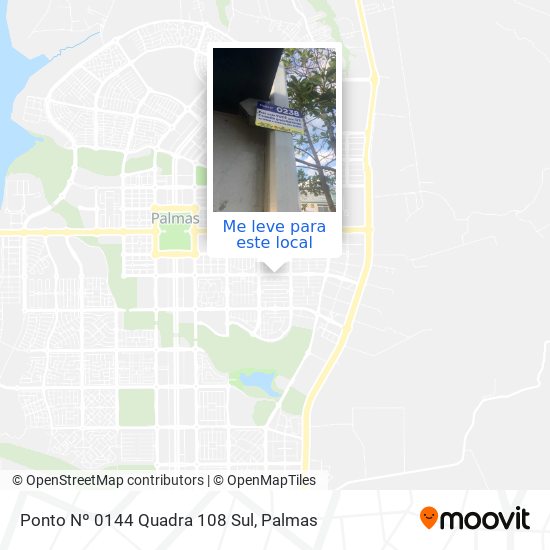 Ponto Nº 0144 Quadra 108 Sul mapa