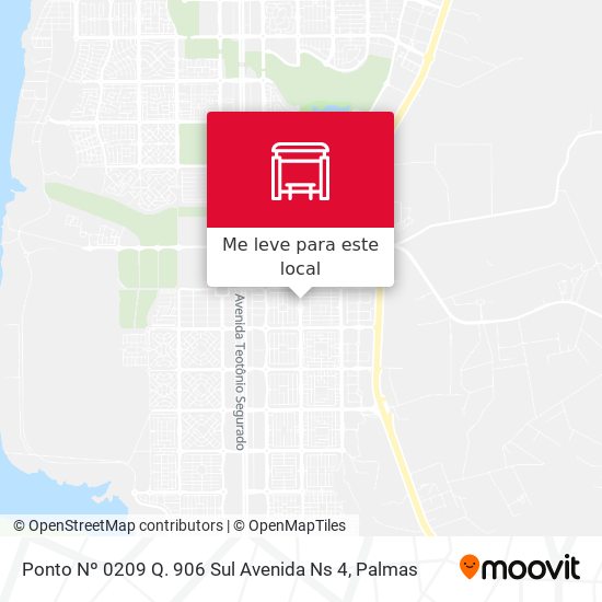 Ponto Nº 0209 Q. 906 Sul Avenida Ns 4 mapa