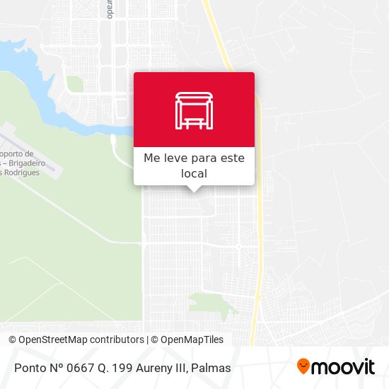 Ponto Nº 0667 Q. 199 Aureny III mapa