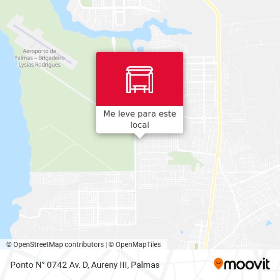 Ponto N° 0742 Av. D, Aureny III mapa
