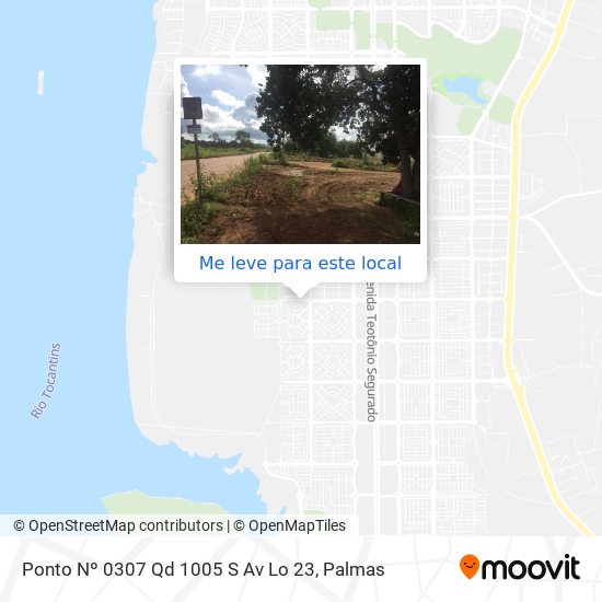 Ponto Nº 0307 Qd 1005 S Av Lo 23 mapa