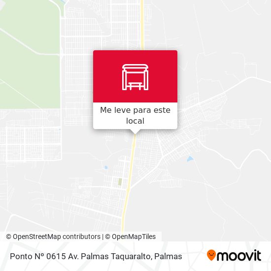 Ponto Nº 0615 Av. Palmas Taquaralto mapa