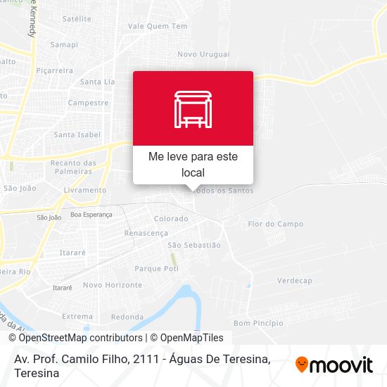 Av. Prof. Camilo Filho, 2111 - Águas De Teresina mapa