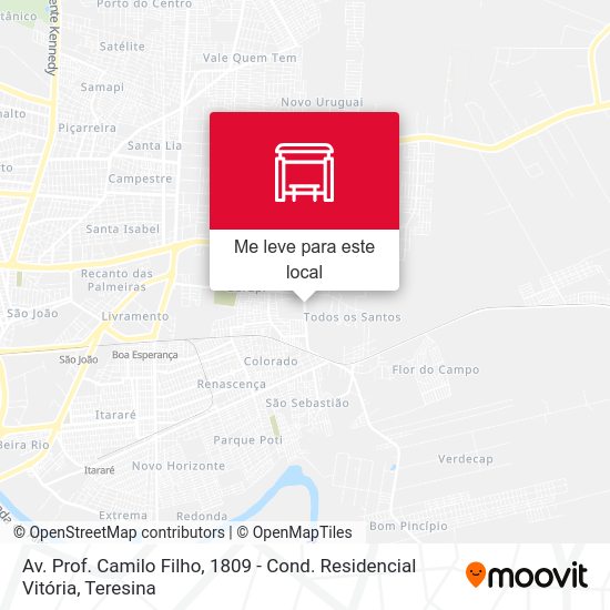 Av. Prof. Camilo Filho, 1809 - Cond. Residencial Vitória mapa