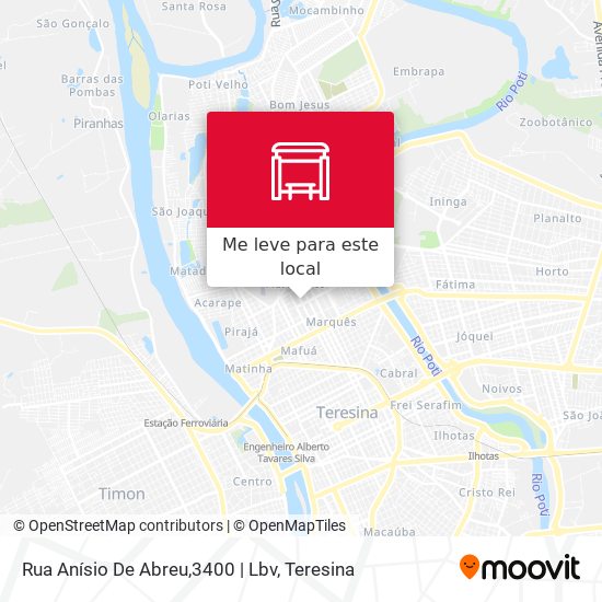 Rua Anísio De Abreu,3400 |  Lbv mapa