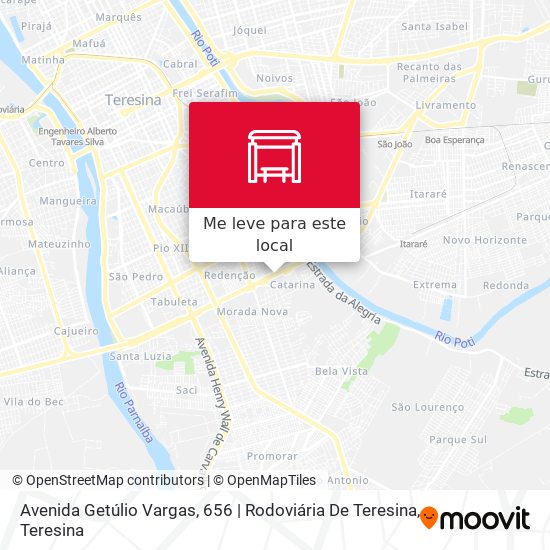 Avenida Getúlio Vargas, 656 | Rodoviária De Teresina mapa