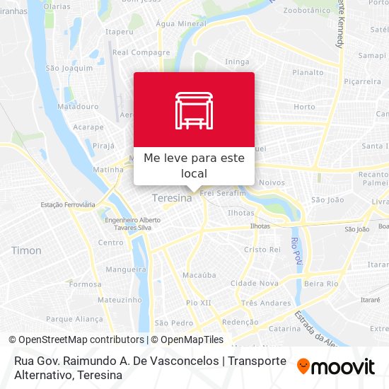 Rua Gov. Raimundo A. De Vasconcelos | Transporte Alternativo mapa