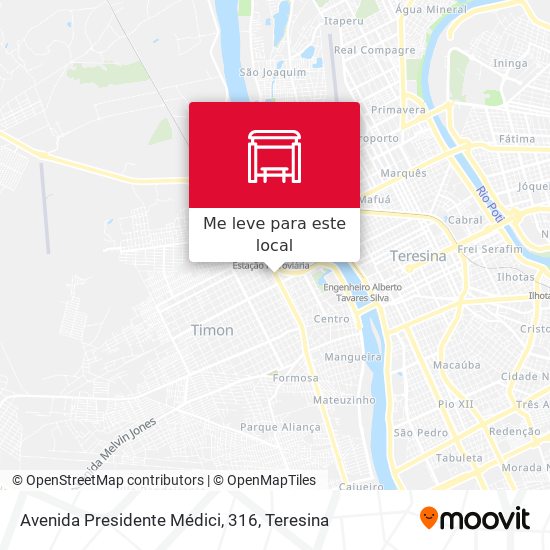 Avenida Presidente Médici, 316 mapa