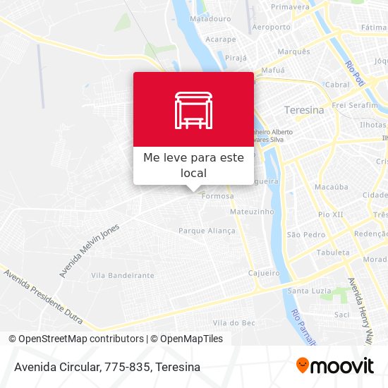 Avenida Circular, 775-835 mapa