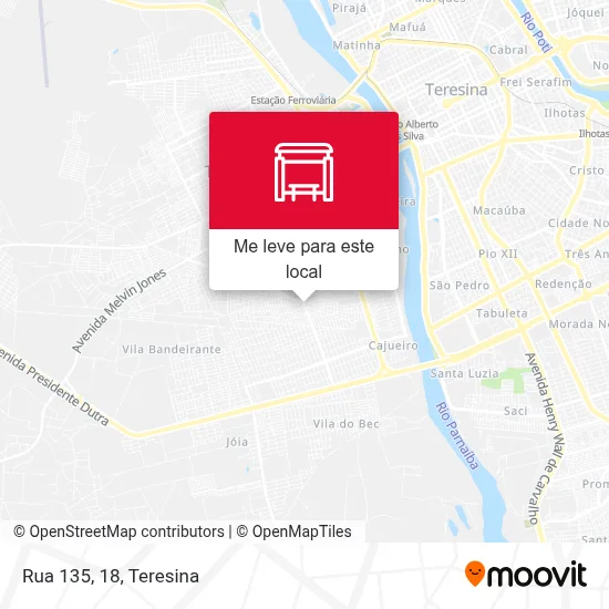 Rua 135, 18 mapa