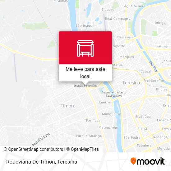 Rodoviária De Timon mapa