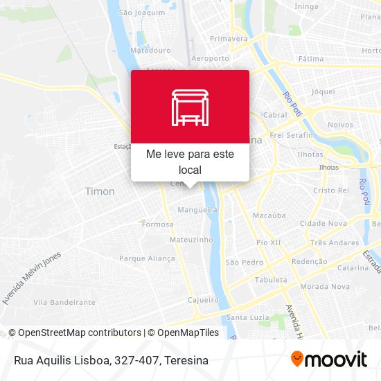 Rua Aquilis Lisboa, 327-407 mapa