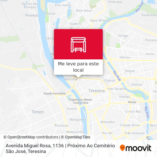 Avenida Miguel Rosa, 1136 | Próximo Ao Cemitério São José mapa