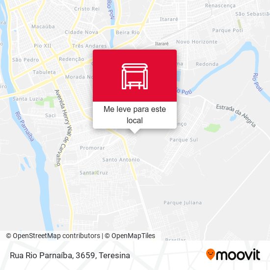 Rua Rio Parnaíba, 3659 mapa