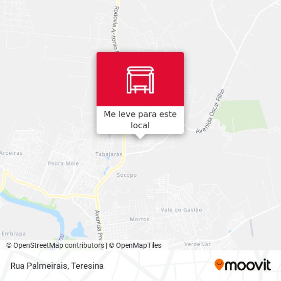 Rua Palmeirais mapa