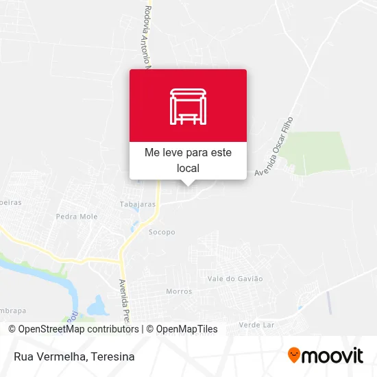 Rua Vermelha mapa