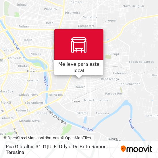 Rua Gibraltar, 3101|U. E. Odylo De Brito Ramos mapa