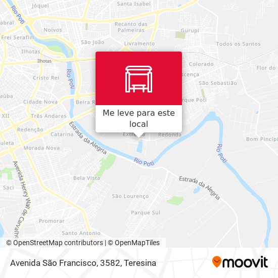 Avenida São Francisco, 3582 mapa