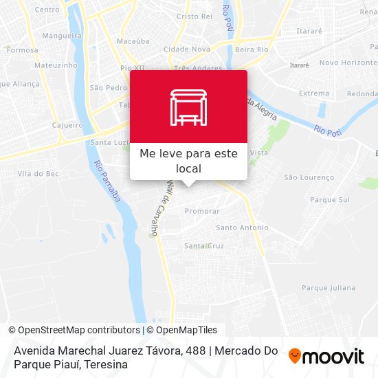 Avenida Marechal Juarez Távora, 488 | Mercado Do Parque Piauí mapa