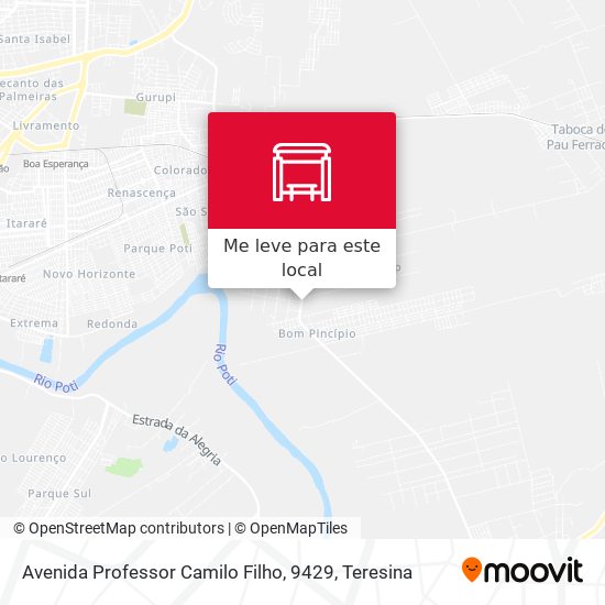 Avenida Professor Camilo Filho, 9429 mapa