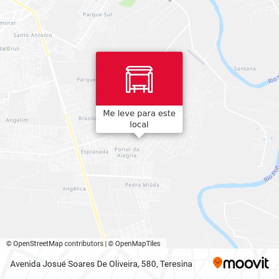 Avenida Josué Soares De Oliveira, 580 mapa