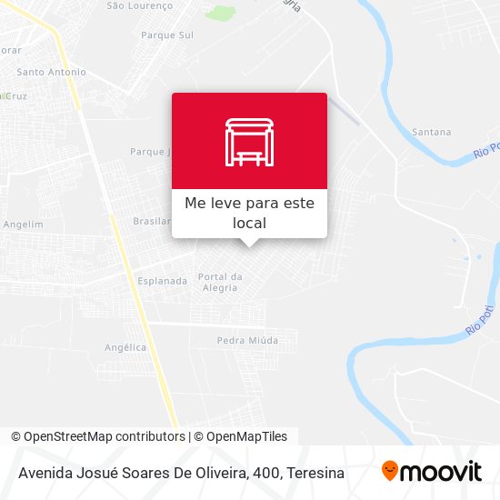 Avenida Josué Soares De Oliveira, 400 mapa