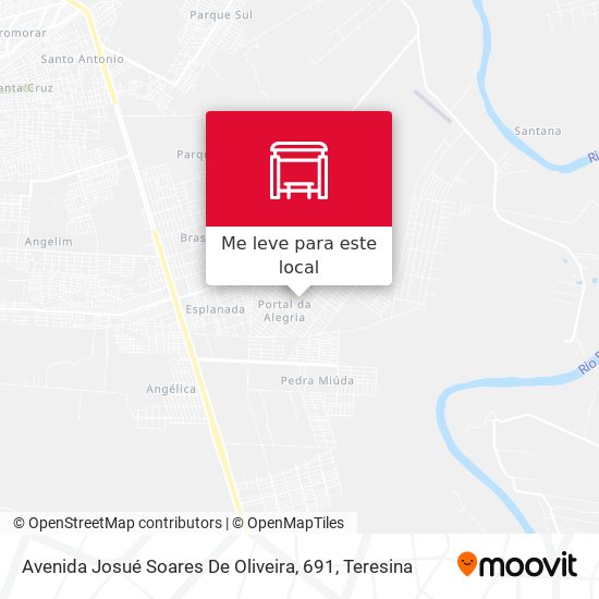 Avenida Josué Soares De Oliveira, 691 mapa