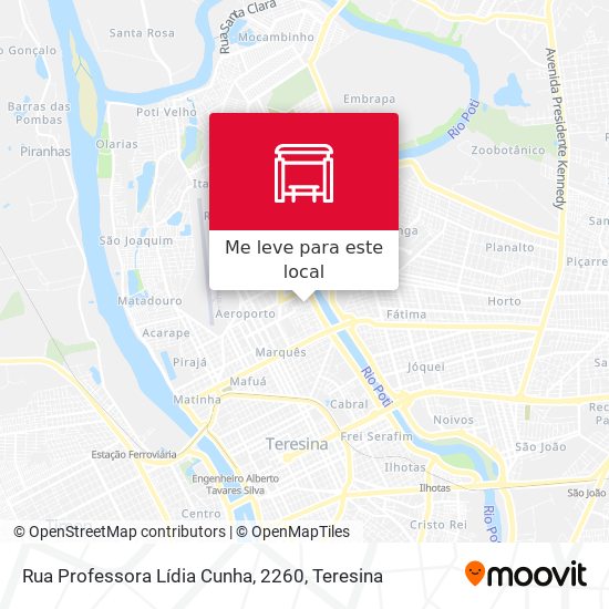 Rua Professora Lídia Cunha, 2260 mapa