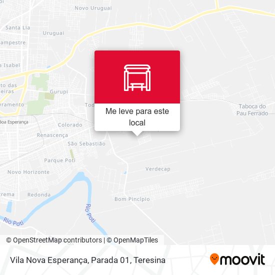 Vila Nova Esperança, Parada 01 mapa