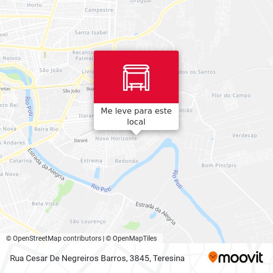Rua Cesar De Negreiros Barros, 3845 mapa