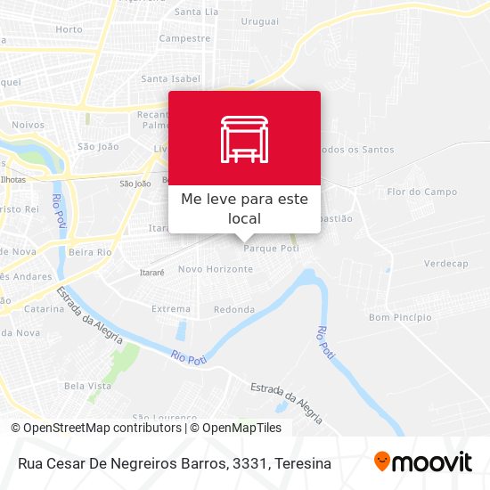 Rua Cesar De Negreiros Barros, 3331 mapa