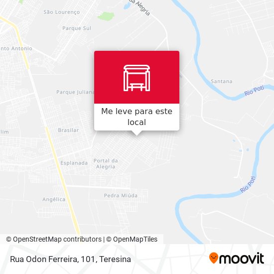 Rua Odon Ferreira, 101 mapa