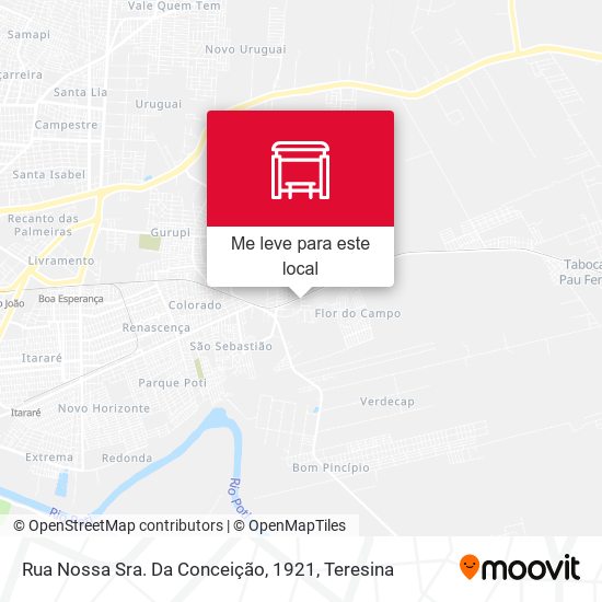 Rua Nossa Sra. Da Conceição, 1921 mapa