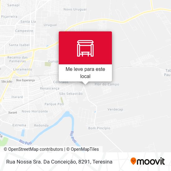 Rua Nossa Sra. Da Conceição, 8291 mapa