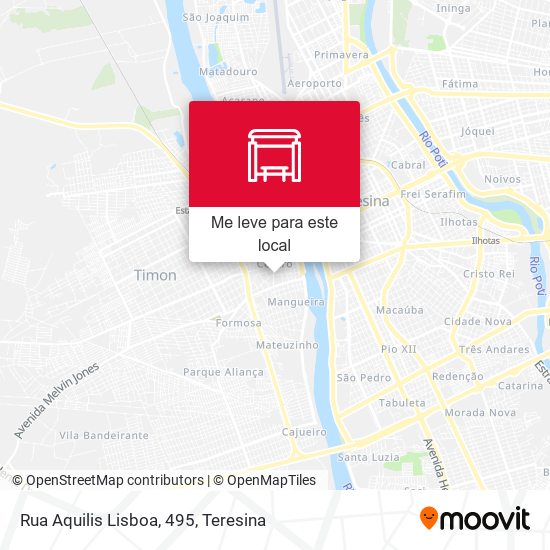 Rua Aquilis Lisboa, 495 mapa