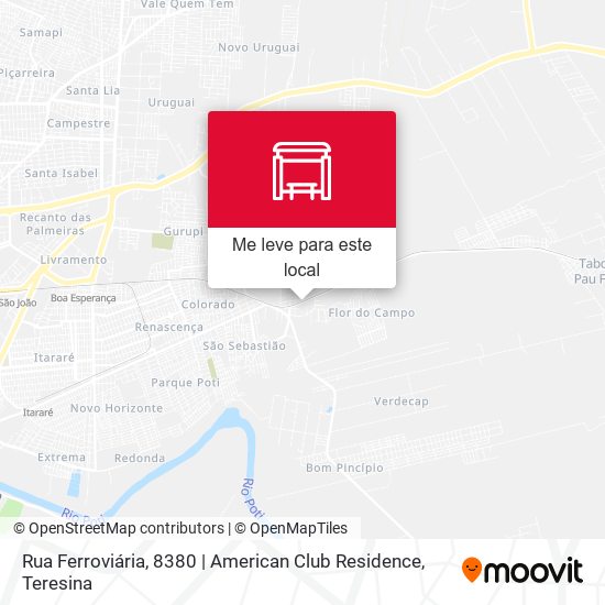 Rua Ferroviária, 8380 | American Club Residence mapa