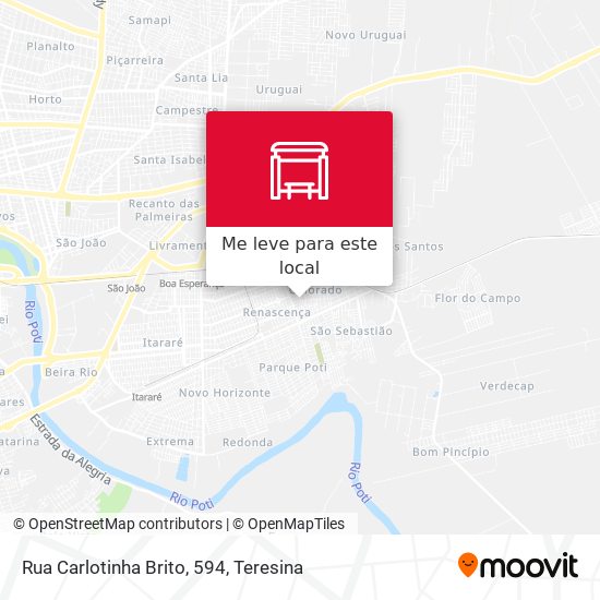 Rua Carlotinha Brito, 594 mapa