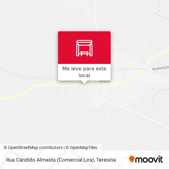 Rua Cândido Almeida (Comercial Lira) mapa