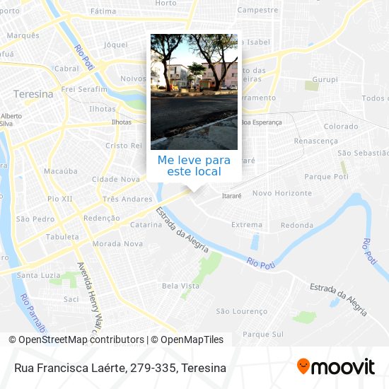 Rua Francisca Laérte, 279-335 mapa