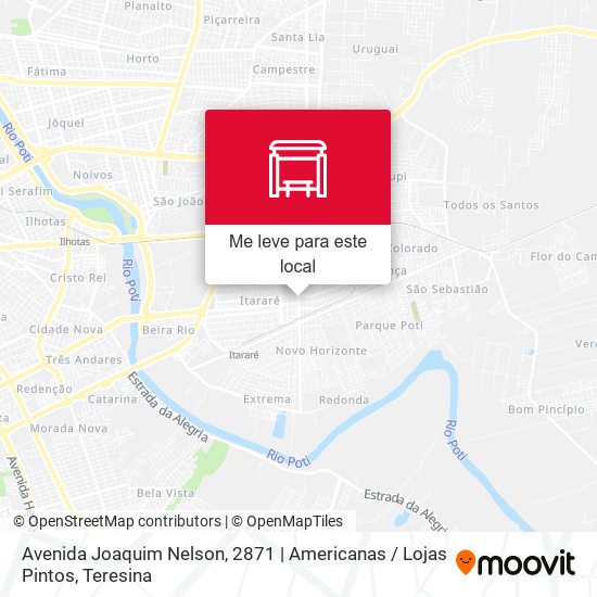 Avenida Joaquim Nelson, 2871 | Americanas / Lojas Pintos mapa