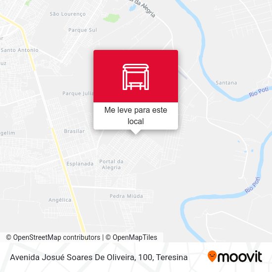Avenida Josué Soares De Oliveira, 100 mapa