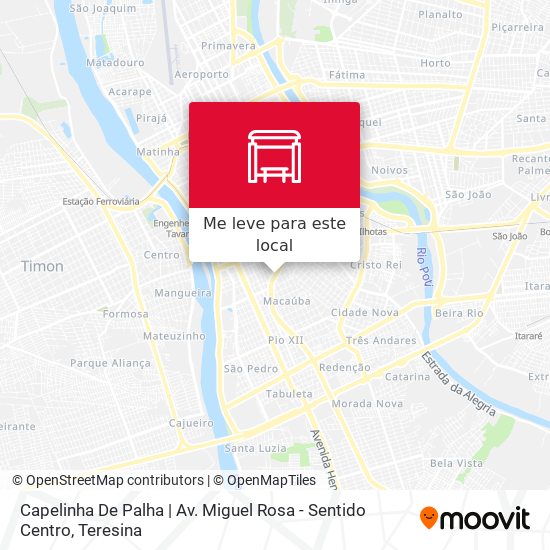 Capelinha De Palha | Av. Miguel Rosa - Sentido Centro mapa