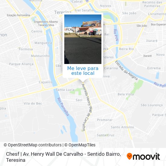 Chesf | Av. Henry Wall De Carvalho - Sentido Bairro mapa