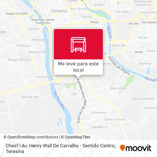 Chesf | Av. Henry Wall De Carvalho - Sentido Centro mapa